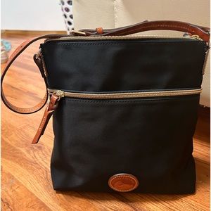 Dooney and Bourke nylon and leather shoulder bag